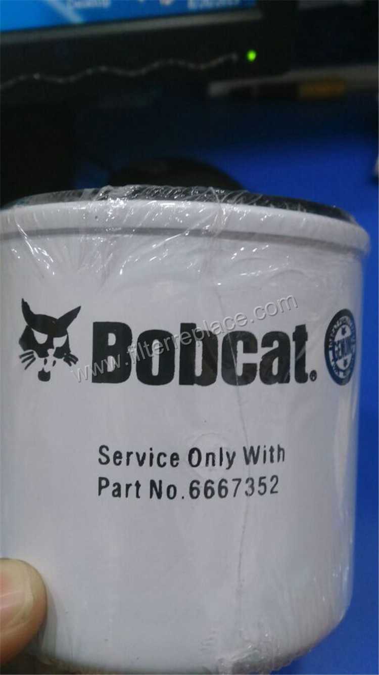 Replace  Bobcat Fuel Filter with water separator 6667352 with a draining valve