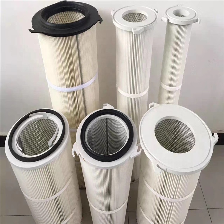 Pleated Dust collector Three Lugs Filter Cartridge for welding fumes Mechanical processing