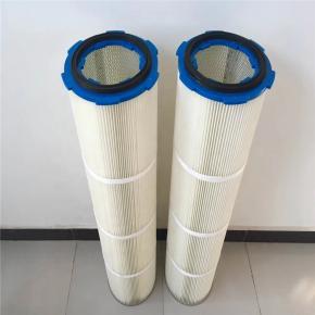 Powder Coating Pleated Polyester  Cartridge Air Filter for Dust Collectors